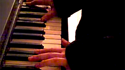 image from music video by Jennie Oxhorn: Moonlight Sonata on broken out-of-tune piano
